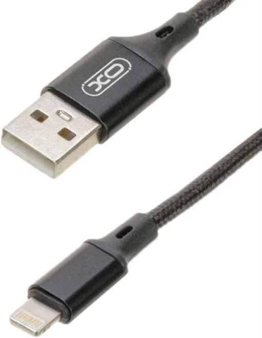 Кабель XO NB143 USB-Lightning 2.1A 1м Black (XO-NB143i1-BK)