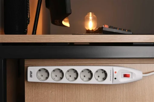 Сетевой фильтр 2E 5хSchuko, 2 м (2E-SP515M2WH)