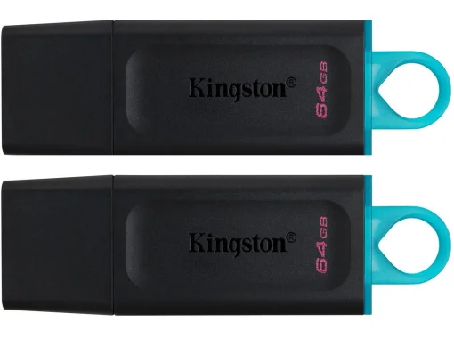 Флэш-накопитель USB3.2 64GB Kingston DataTraveler Exodia Black/White 2 Pieces (DTX/64GB-2P)