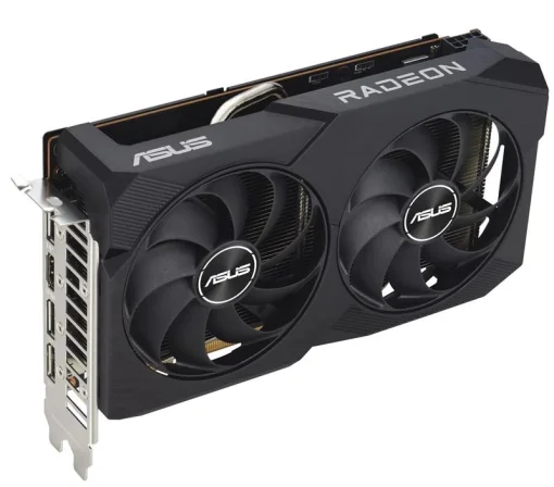 Видеокарта AMD Radeon RX 7600 8GB GDDR6 Dual V2 OC Asus (DUAL-RX7600-O8G-V2)
