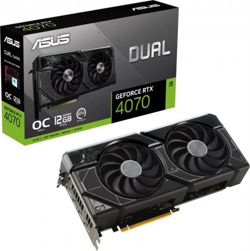 Видеокарта GF RTX 4070 12GB GDDR6X Dual OC Asus (DUAL-RTX4070-O12G)