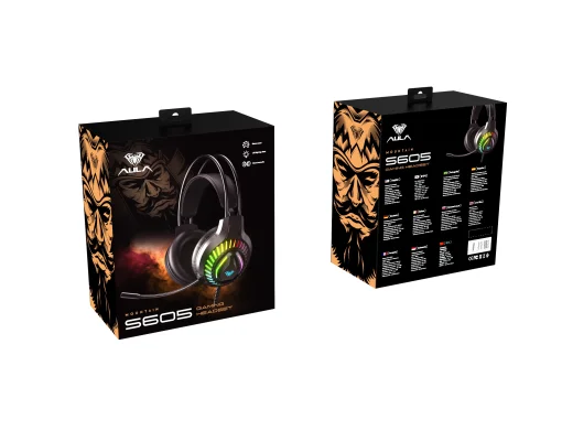 Гарнитура Aula S605 Wired gaming headset Black (6948391235202)