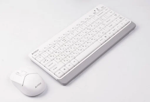 Комплект (клавиатура, мышка) беспроводной A4Tech FG1112S White USB
