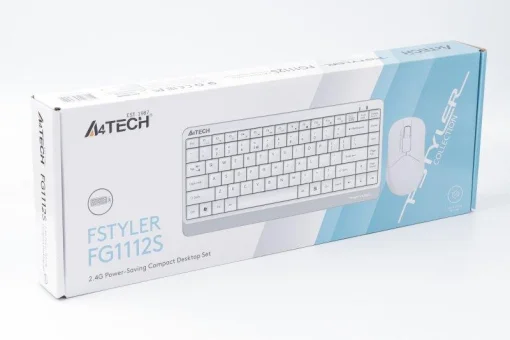 Комплект (клавиатура, мышка) беспроводной A4Tech FG1112S White USB
