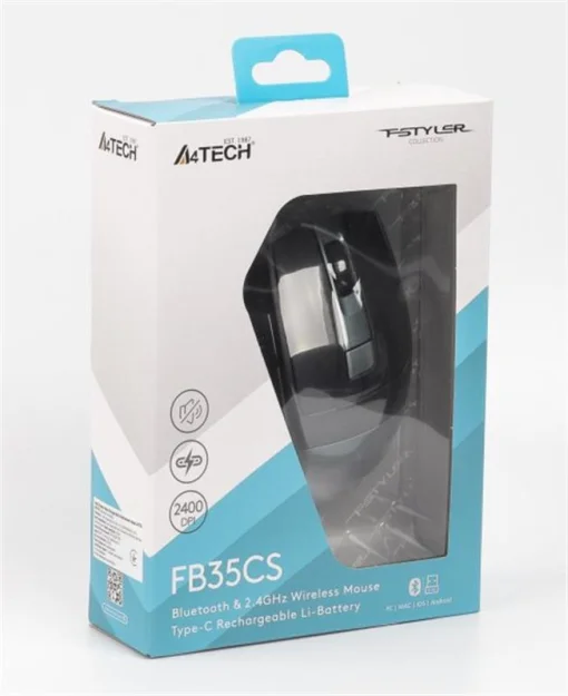 Мышь беспроводная A4Tech Fstyler FB35CS Midnight Green USB