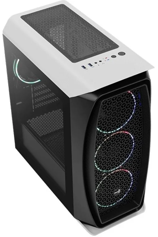 Корпус AeroCool Aero One Mini Eclipse-G-WT-v1 (ACCS-PB18143.21) Black/White без БП