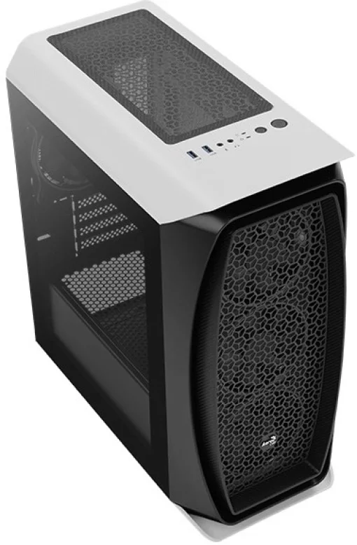 Корпус AeroCool Aero One Mini Eclipse-G-WT-v1 (ACCS-PB18143.21) Black/White без БП