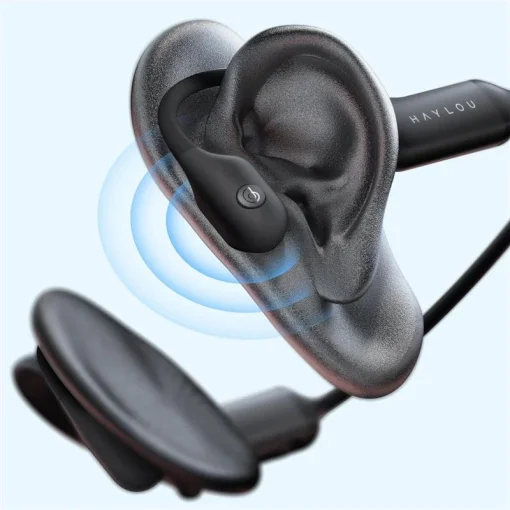 Bluetooth-гарнитура Haylou PurFree BC01 Wireless Bone Conduction Headphones Black (HAYLOU-BC01-BK)
