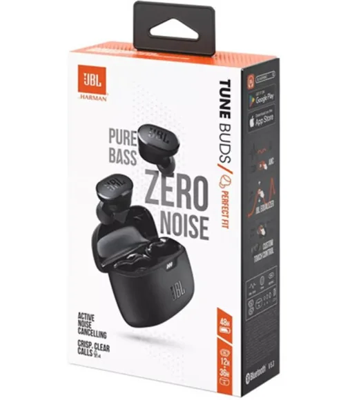 Bluetooth-гарнитура JBL Tune Buds Black (JBLWBUDSBLK)