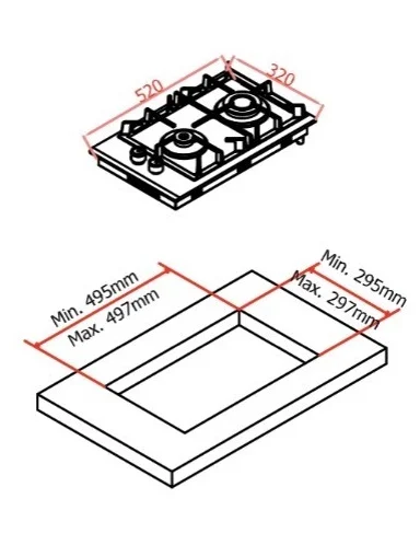 Варочная поверхность Fiesta G32IXСН SBF