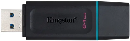 Флэш-накопитель USB3.2 64GB Kingston DataTraveler Exodia Black/Teal (DTX/64GB)