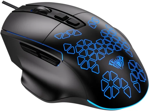 Мышка Aula F812 Wired gaming mouse with 7 keys Black (6948391213132)