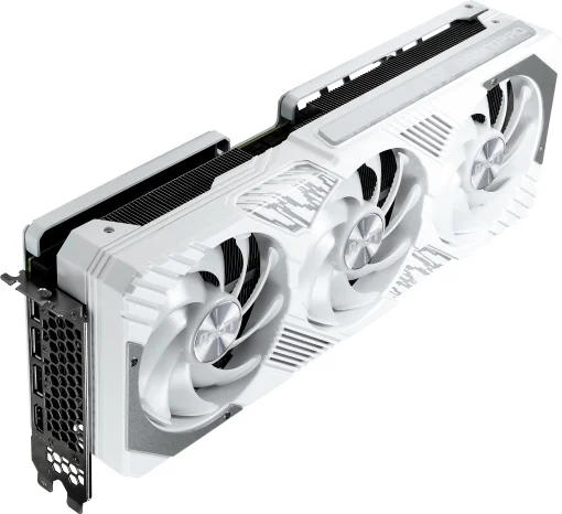 Видеокарта GF RTX 4070 Ti 12GB GDDR6X GamingPro White OC Palit (NED407TV19K9-1043W)