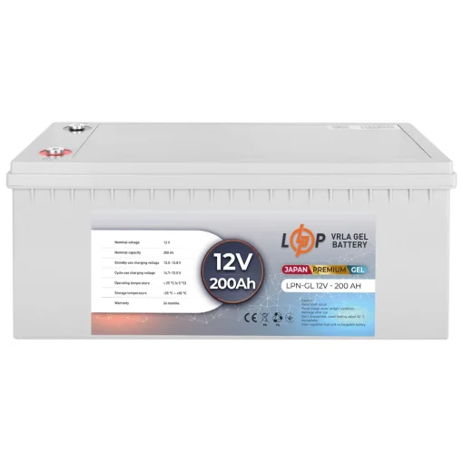 Аккумуляторная батарея Logicpower LPN-GL 12V-200 Ah GEL