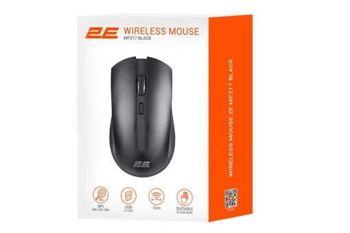 Мышь беспроводная 2E MF217 WL Black (2E-MF217WB) USB