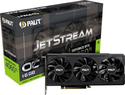 Видеокарта GF RTX 4060 Ti 16GB GDDR6 JetStream OC Palit (NE6406TU19T1-1061J)