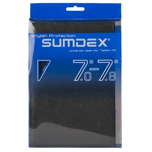 Чехол-книга SUMDEX универсальный 7" Black (TCC-700BK)