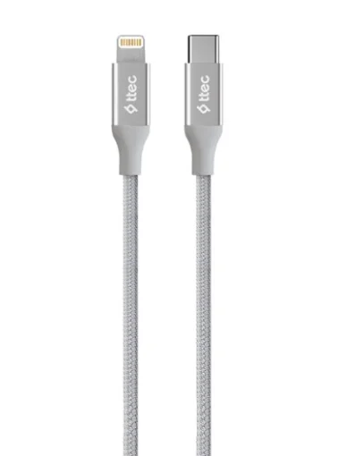 Кабель Ttec (2DK41G) AlumiCable USB-C - Lightning 1.5м, Silver