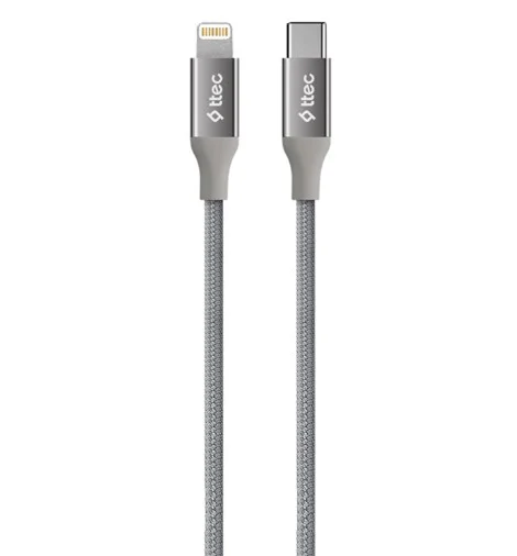 Кабель Ttec (2DK41UG) AlumiCable USB-C - Lightning 1.5м, Space Gray