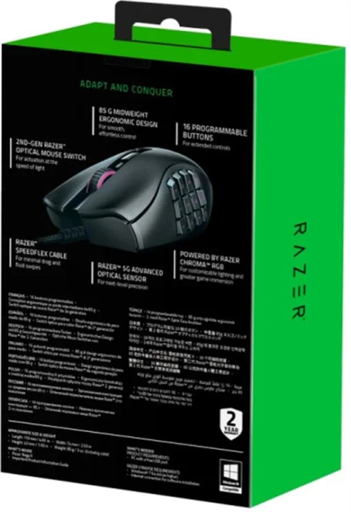 Мышь Razer Naga X Black (RZ01-03590100-R3M1)