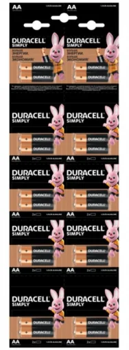 Батарейка DURACELL Simply AA 20шт/уп (5010608/5014439)