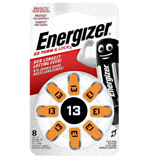 Батарейка для слухових апаратів ENERGIZER EZ Turn & Lock 13 310mAh 8шт/уп (6443193)