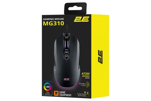 Мишка 2E Gaming MG310 LED USB Black (2E-MG310UB)