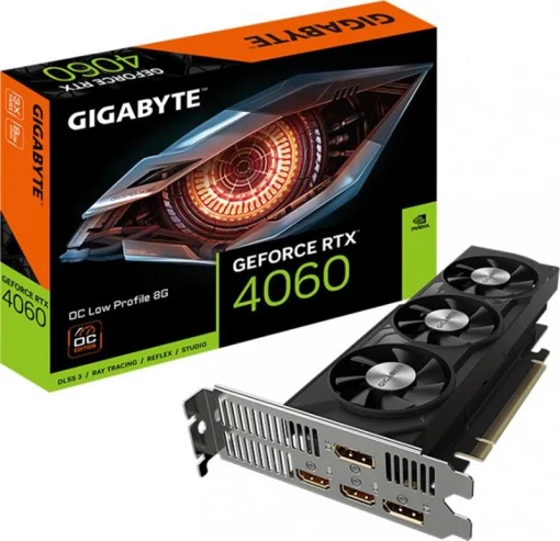 Видеокарта GF RTX 4060 8GB GDDR6 OC Low Profile Gigabyte (GV-N4060OC-8GL)