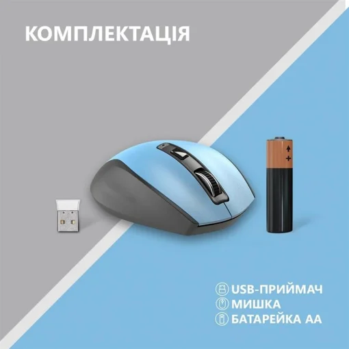 Мышь беспроводная 2E MF250 Silent WL Blue (2E-MF250WBL)