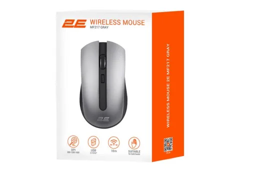 Мишка бездротова 2E MF217 WL Gray (2E-MF217WC) USB