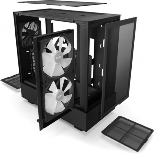 Корпус NZXT H5 Flow RGB Black (CC-H51FB-R1) без БП