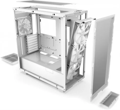 Корпус NZXT H7 Flow RGB White (CM-H71FW-R1) без БП