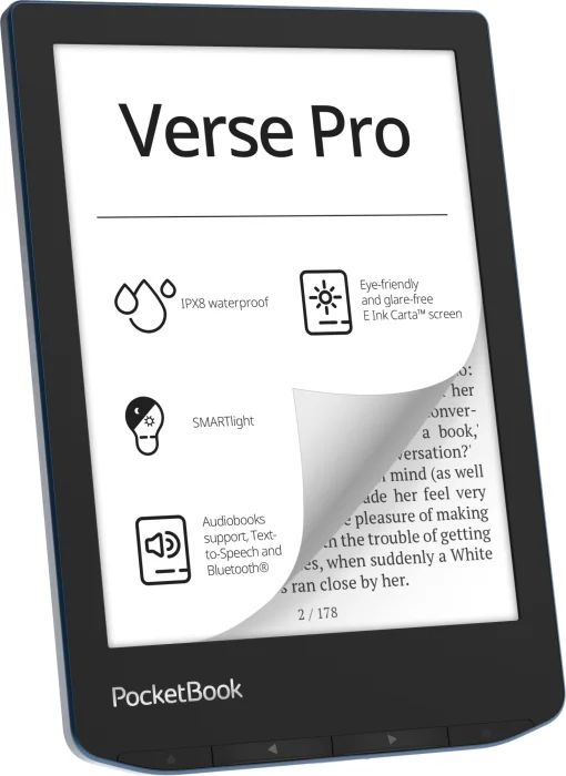 Электронная книга PocketBook 634 Verse Pro Azure (PB634-A-CIS)