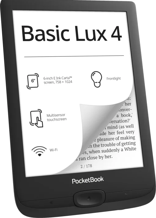 Електронна книга PocketBook 618 Basic Lux 4 Ink Black (PB618-P-CIS)