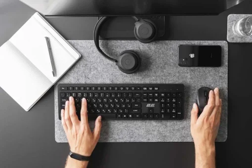 Клавиатура беспроводная 2E KS260 WL EN/UKR Black (2E-KS260WB)