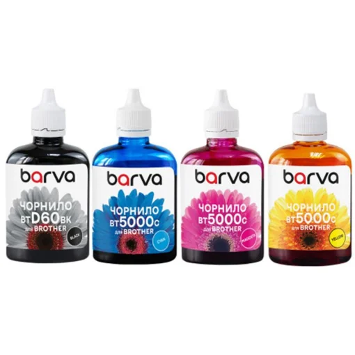 Комплект чернил Barva Brother BTD60BK/BT5000/BK/C/M/Y (BBTD60-100-MP) 4х100 мл