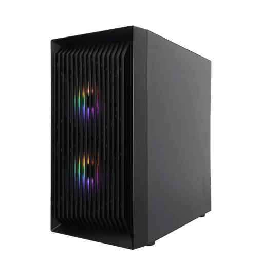 Корпус 1stPlayer BS-2-3F1-BK Black без БП