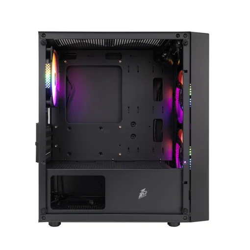 Корпус 1stPlayer BS-2-3F1-BK Black без БП