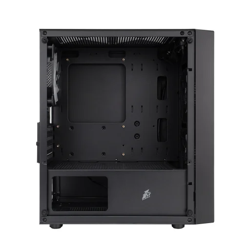Корпус 1stPlayer BS-2-3F1-BK Black без БП