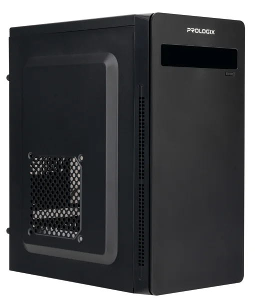 Корпус Prologix E101 500W 12см, 2xUSB3.0, Black