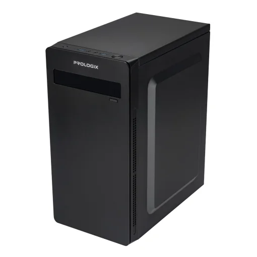 Корпус Prologix E101 500W 12см, 2xUSB3.0, Black