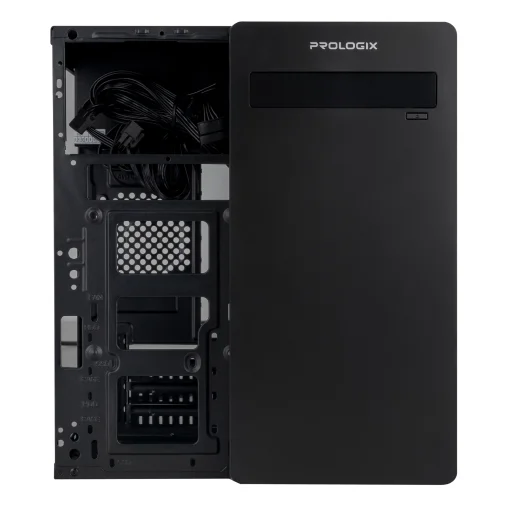 Корпус Prologix E101 500W 12см, 2xUSB3.0, Black