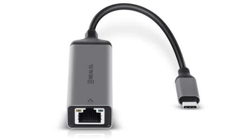 Адаптер REAL-EL CE-150 USB Type-C-RJ45 Black