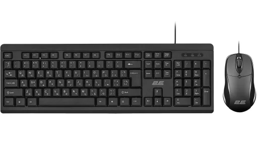 Комплект (клавиатура, мышка) 2E MK401 (2E-MK401UB) Black USB