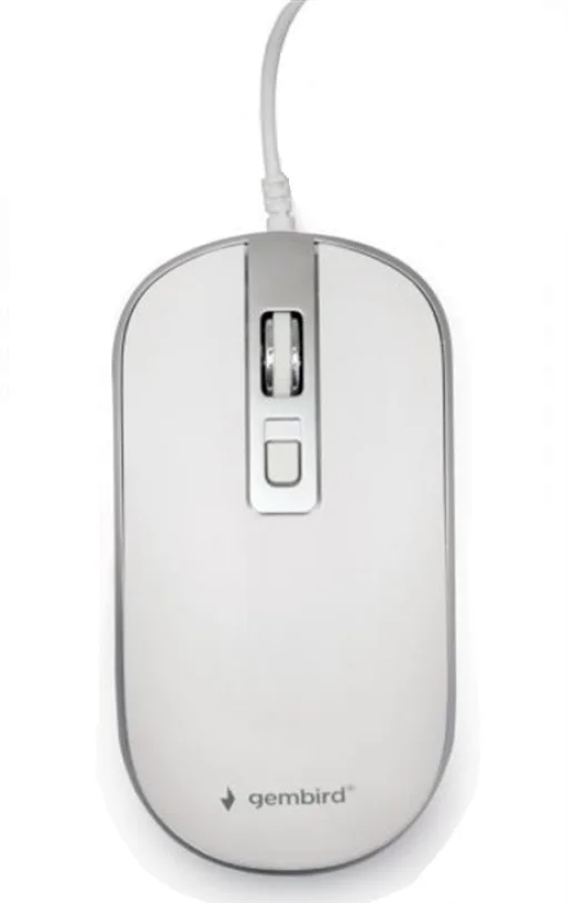 Мышь Gembird MUS-4B-06-WS White/Silver