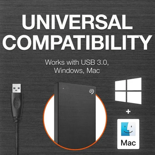 Внешний жесткий диск 2.5" USB 2.0TB Seagate One Touch with Password Black