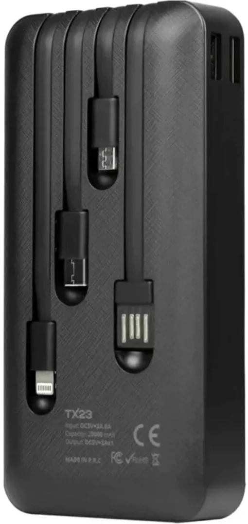 Повербанк POWERWAY TX-23 20000mAh Black
