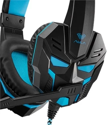 Гарнитура Aula Prime Basic Black-Blue (6948391232768)