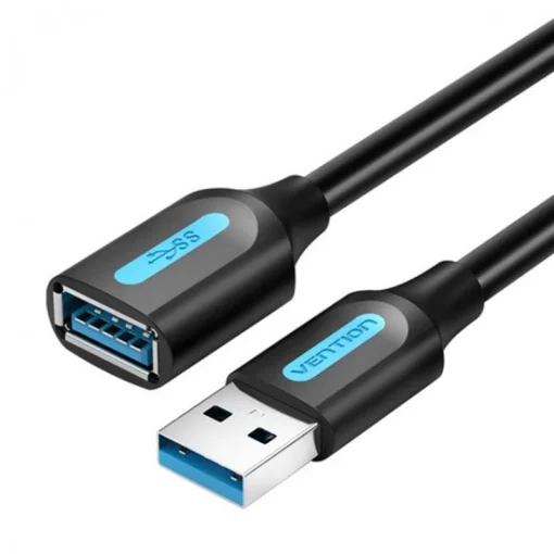 Кабель удлинитель Vention USB3.0 AF - USB3.0 AM, 3 m, Black (CBHBI)