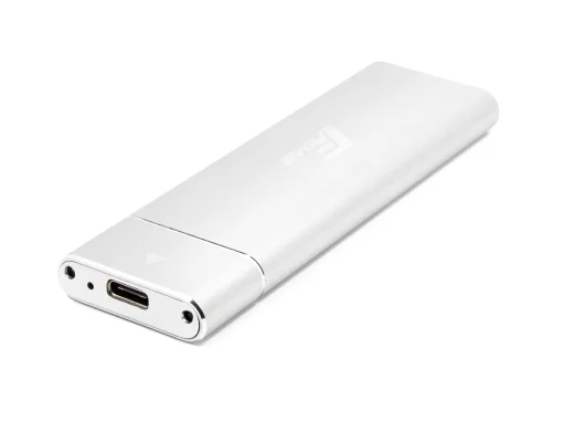 Внешний карман Frime M.2 NGFF SATA, USB 3.1 Type-C, Metal, Silver (FHE221.M2UC)